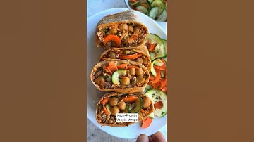 GET MORE PROTEIN in 20 MINUTES! High-protein veggie wraps, freezer-friendly, vegan, budget! Healthy!