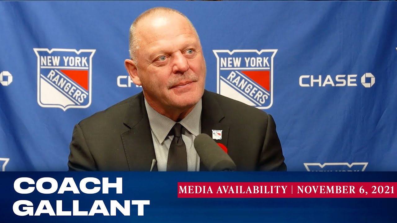 New York Rangers Coach Gallant Postgame Availability Nov. 6, 2021