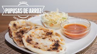 COMO HACER PUPUSAS DE ARROZ - RECETA FACIL