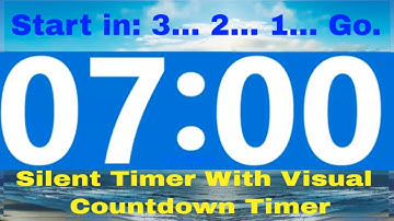7 Minute Silent Countdown Timer No Music * NO ADS DURING TIMER * 3 Second Count Down To Start