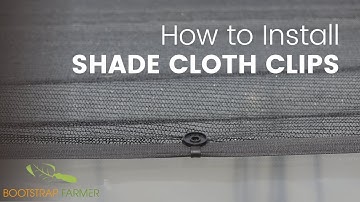 How to Install Shade Cloth Clips Greenhouse