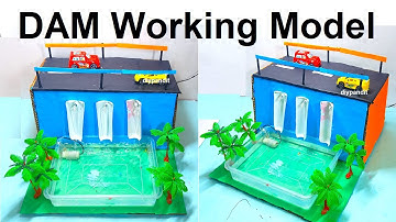 dam working model science project for exhibition - simple and easy updated new design | DIY pandit