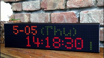 GPS Digital Clock(LED Dot Matrix Display)