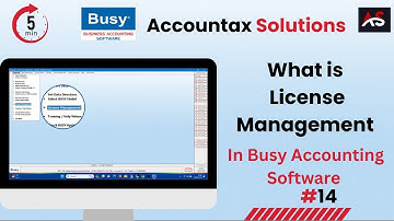 What is License Management in Busy Accounting Software || Amit Gupta