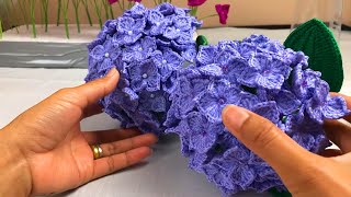 Crochet Hydrangea Flower