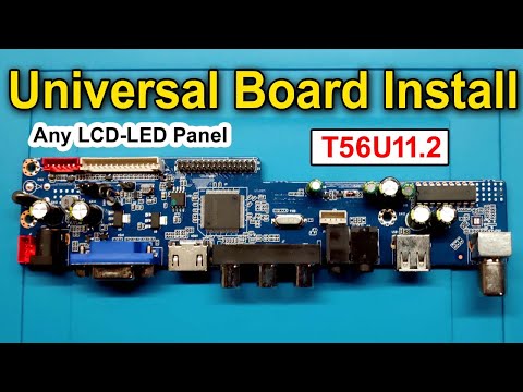 LED TV Universal Board Installation | How to install LED TV Universal Board | CHINA TV Board Install