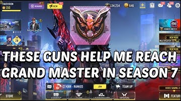 THESE GUNS HELPED ME REACH GRAND MASTER IN CODM SEASON 7