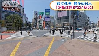 新型コロナ　東京都で過去最多の9人死亡(20/04/30)