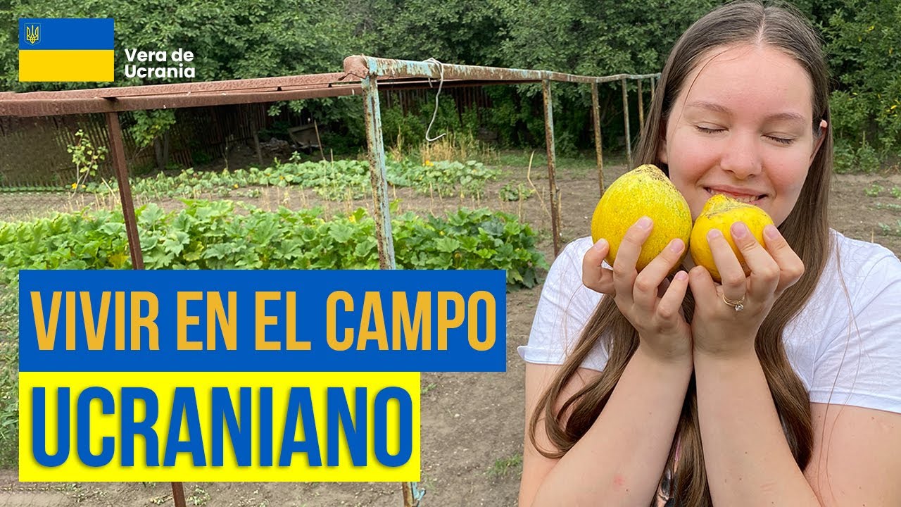 ¿Cómo es una Casa Típica de Ucrania 💙 de Campo? Tenemos varias frutas y plantas