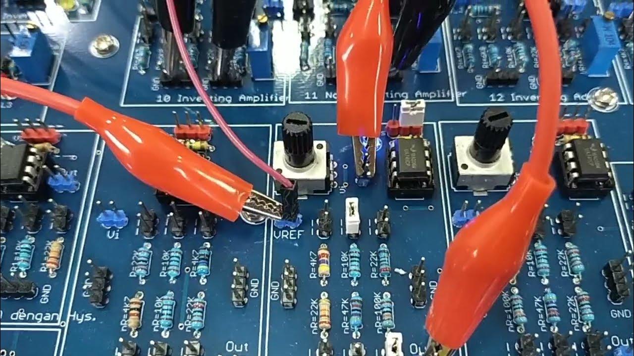 OP AMP INVERTING VOLTAGE LEVEL DETECTOR DENGAN HYSTERISIS YouTube
