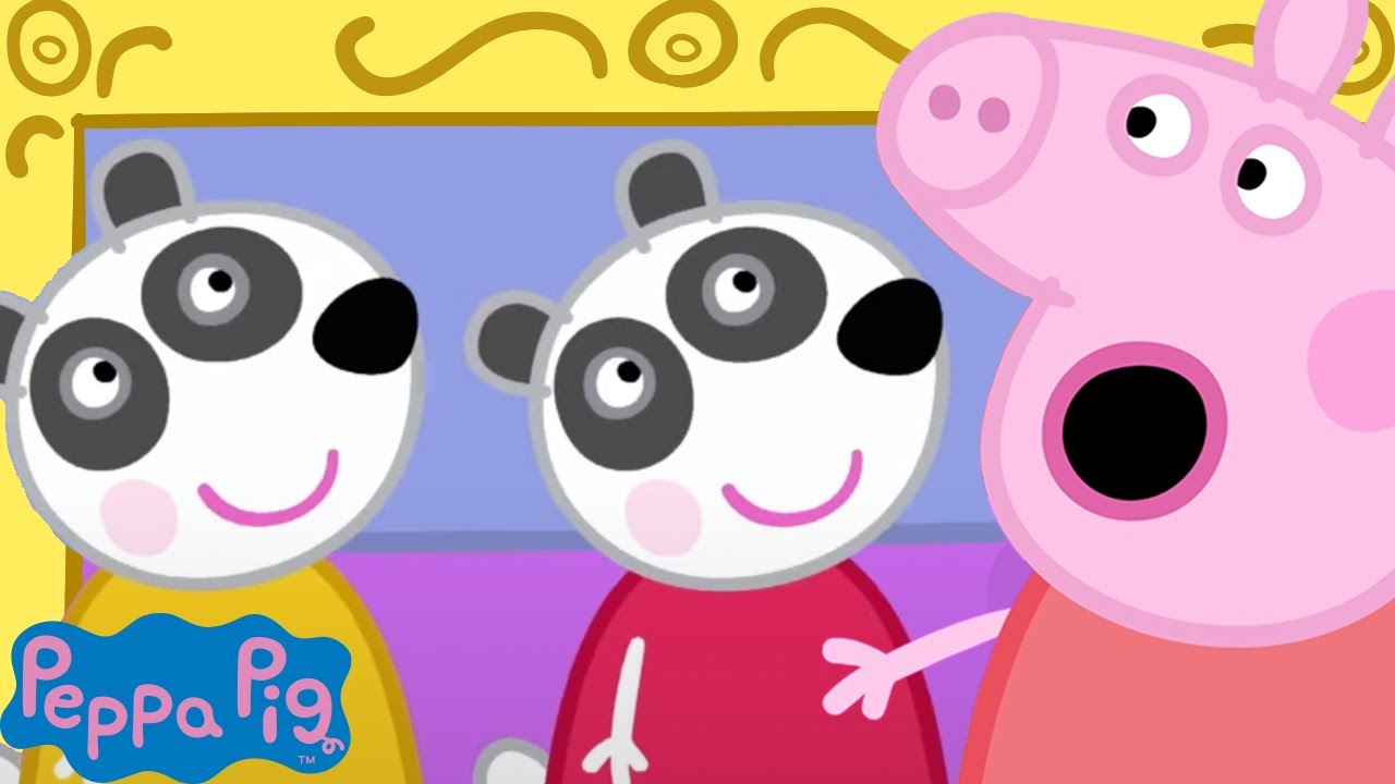 Who are The Panda Twins? 🐷🐼 Peppa Pig Official Channel Family Kids Cartoons