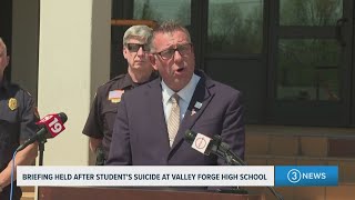Parma superintendent speaks after student dies from self-inflicted gunshot at Valley Forge