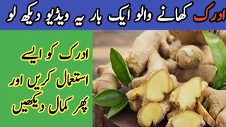 Adrak Khane Ke Fayde | Health Benefits Of Ginger in Urdu/Hindi | Ginger Khane Ke Fayde