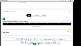 Complex form in blazor web assembly - custom website development services