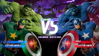 Green Captain America & Hulk VS Blue Cpatain America & Hulk | Marvel vs Capcom Infinite | 4K UHD