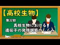 高校生物【第32回 真核生物における遺伝子の発現調節のしくみ】オンラインで高校授業
