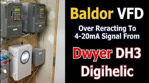 Baldor VFD over reacting to 4-20mA signal from Dwyer DH3  Digihelic # 233