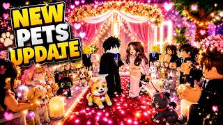 Brookhaven Roblox – The Cutest Pet Wedding Ever | NEW PETS UPDATE Roleplay | Gaming Live Stream screenshot 2