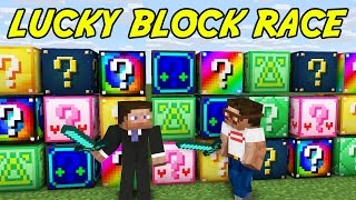 Minecraft: 8 x LUCKY BLOCK RACE | Modded Mini-Game