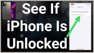 how to see if iphone is unlocked