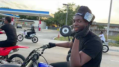 @FloridaMadeMG PLAYING CAMERA SHY ON HIS DIRTBIKE