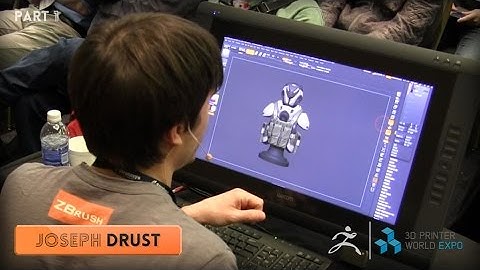 ZBrush 3D Printer World Expo Demonstration with Joseph Drust Part 1