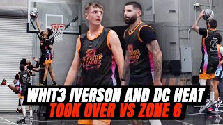 Whit3 Iverson \& DC Heat Took Over Vs Cam Wilder and Zone 6! (3v3 CREATORS LEAGUE!)