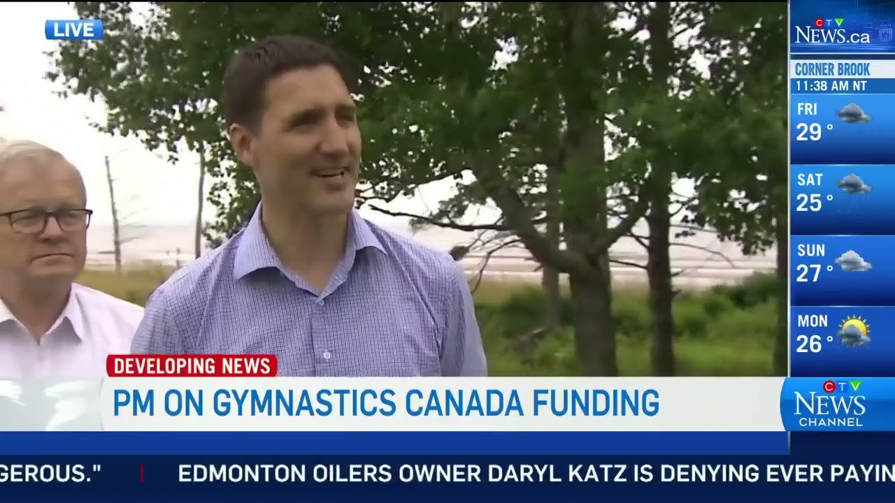 Trudeau pide mayor transparencia y congela fondos de Gymnastics Canada