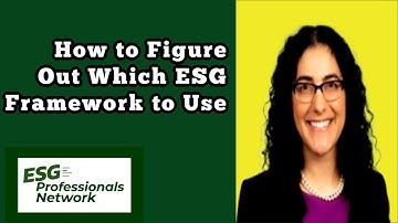 How to Figure Out Which ESG Framework to Use