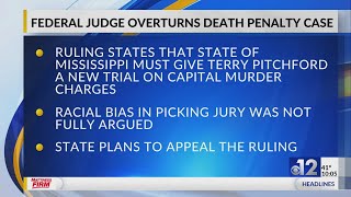 Judge overturns Mississippi death penalty case, says racial bias in picking jury wasn’t fully argued