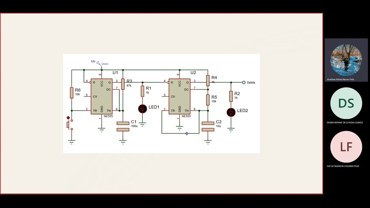 Circuito Master Slave con 555 - YouTube