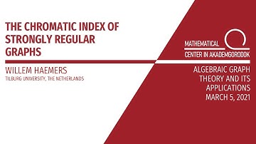 Willem Haemers, The chromatic index of strongly regular graphs