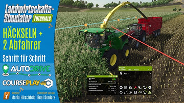 AutoDrive & CoursePlay: Häckseln mit zwei Abfahrern perfekt einstellen! 🚜