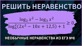 Необычные неравенства из ЕГЭ #8/10