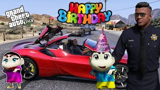 GTA 5: Franklin Celebrating Shinchan Birthday & Shinchan Become Richest Man 🎊😵Ps Gamester