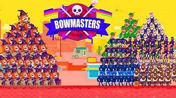 Bowmasters All 78 Characters & 3 New Characters | Devil,Miron,Banana NEW UPDATE