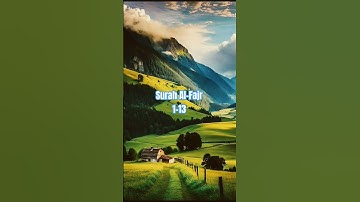 Thumbnail of Quran📖 Surah Al-Fajr 1-13🤲  #quran #tarjuma #translation #ytshort