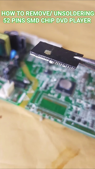how to unsolder | remove a SMD chip without using steam solder