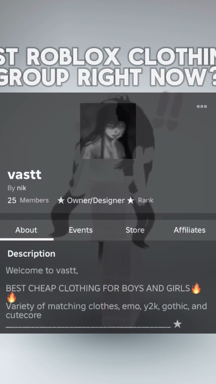Best Clothing Group On Roblox Right Now Shop Vastt YouTube Oardefault 