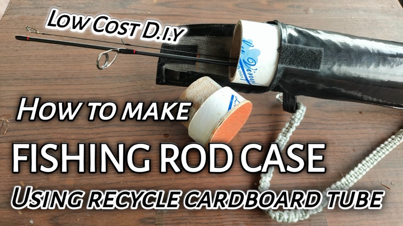 How to make fishing rod case using recycle cardboard