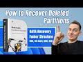 How to recover files from deleted partition with folder structure  hetman partition recovery 2022