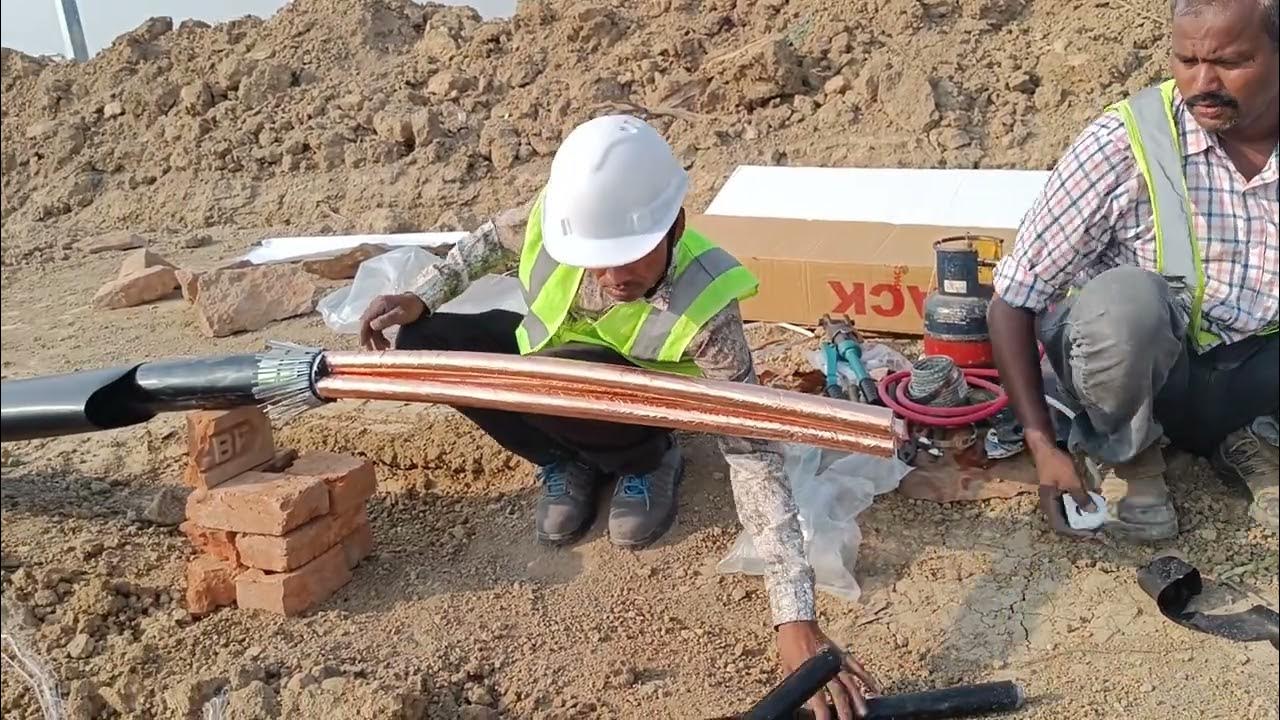 HT cable Straight Through Joint Procedure Part1 Electrical Joint and
