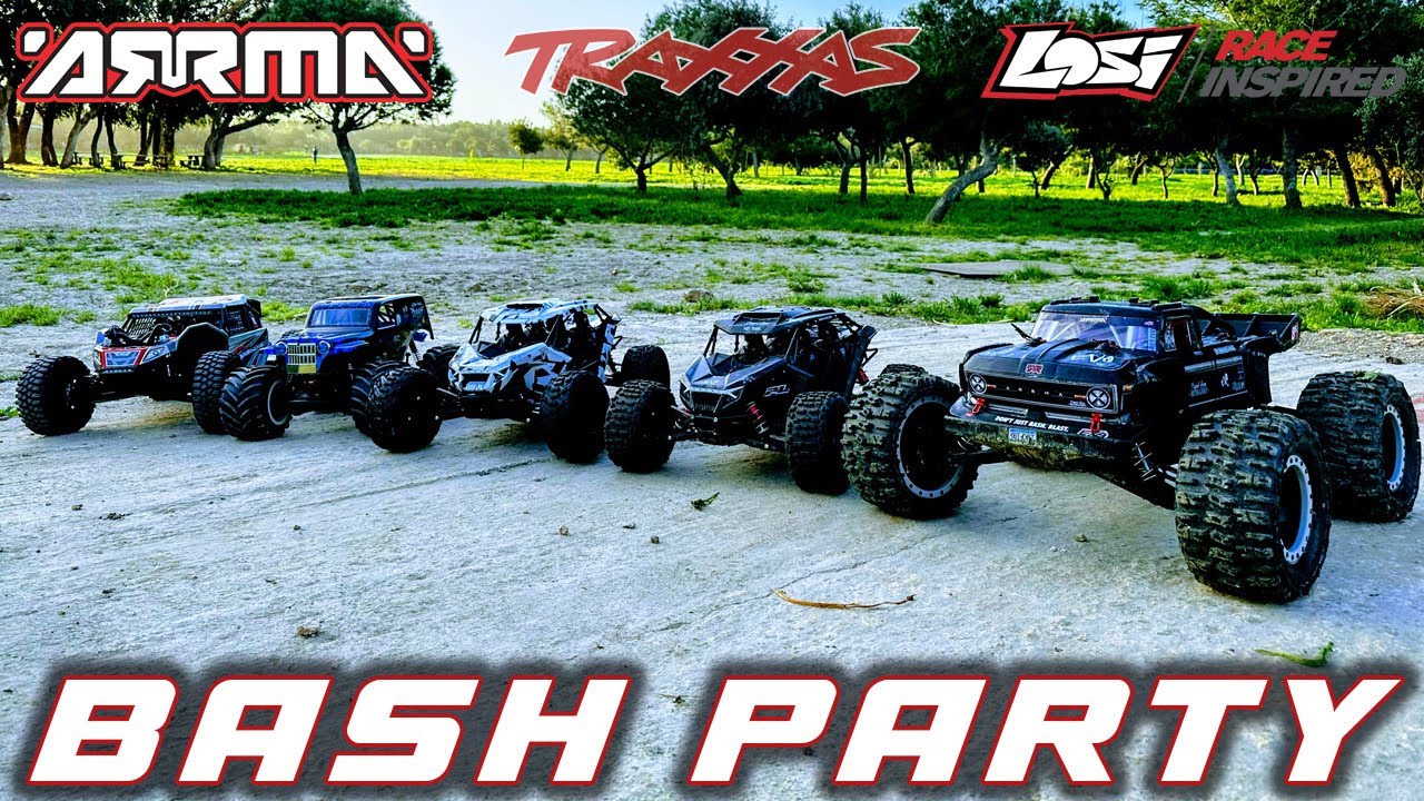 RC Bash Party LOSI Super Rock Rey Traxxas XRT ARRMA Outcast