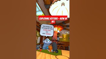 Exploding Kittens is now in Virtual Reality! #explodingkittens #vr #vrgames #metaquest3