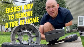 The Easiest Way to Remove a Tire from a Wheel/Rim at Home