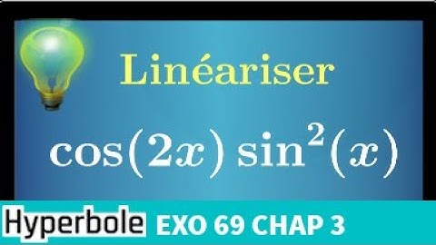 linéariser • cos(2x)sin²(x) à l