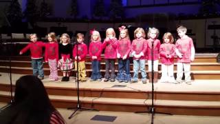 Jaden's Preschool Christmas Choir