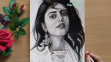 Mera Naam Kizie - Dil Bechara | Drawing Sanjana Sanghi | Sanjana Sanghi Drawing