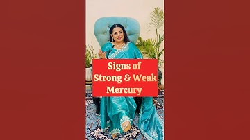 Signs of Strong and Weak Mercury #astrology #astronaina #mercury #budh #kundali #astrologer #astro
