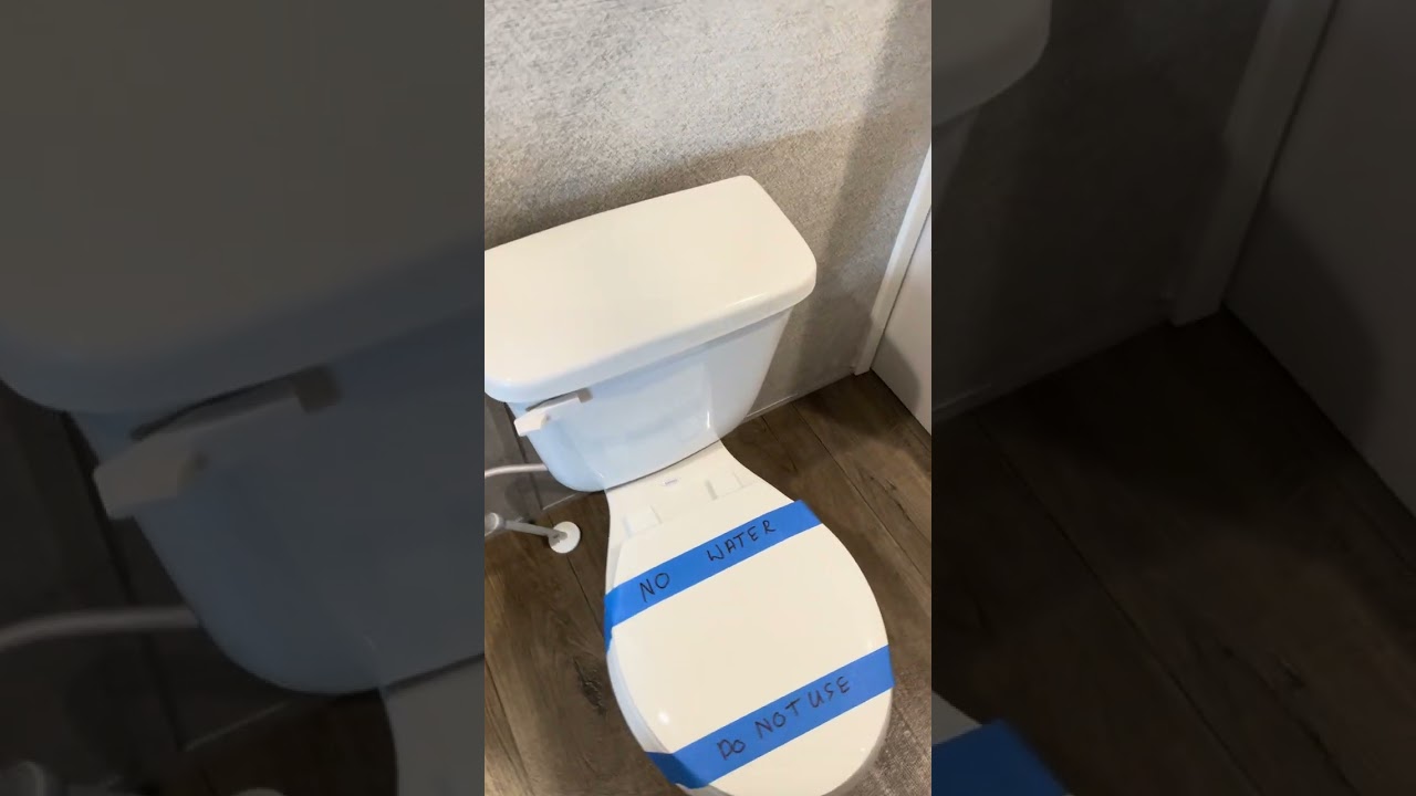 How to bleed a water well and winterize a modular home.